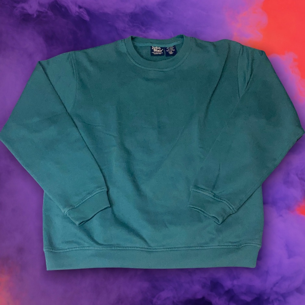 John Blair Green Sweatshirt Size Large VTG